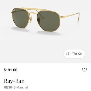 Ray-Ban RB3648 Marshal Unisex Sunglasses
